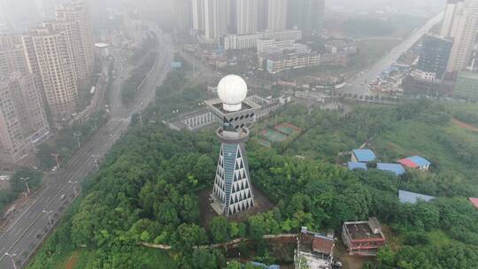 湖南邵阳城市风光航拍