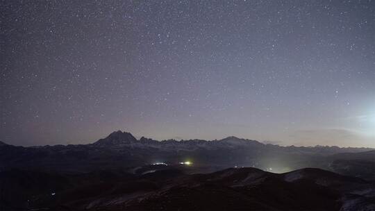 川西雅拉神山自然星空延时