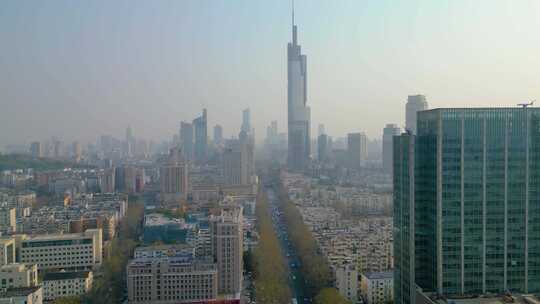 南京市城市地标风景风光视频素材航拍