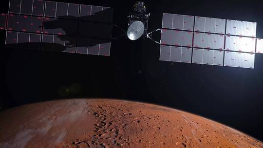 环绕火星卫星向地球发射火星样本返回地球