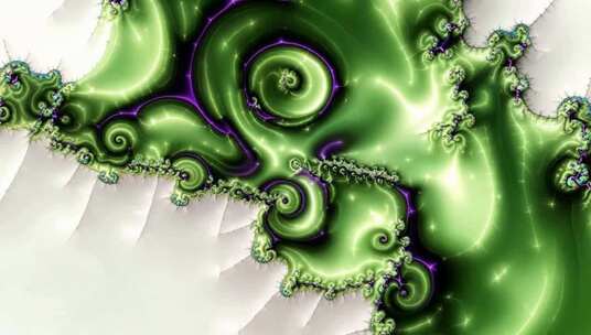 抽象艺术绿色螺旋图案素材
