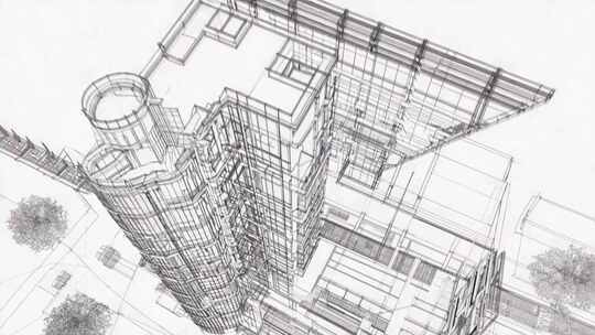建筑图纸 草图 线稿