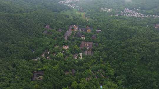 杭州西湖景区永福寺航拍