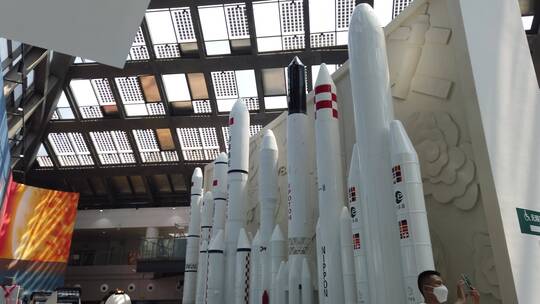 南宁科技馆的火箭模型