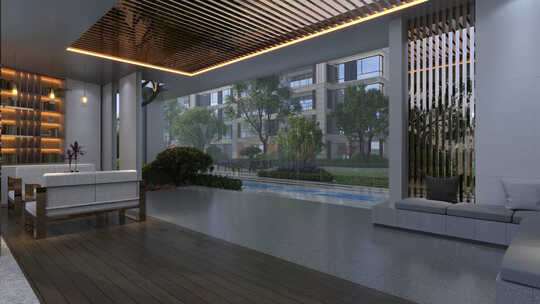 住宅小区中央会客厅地产宣传片