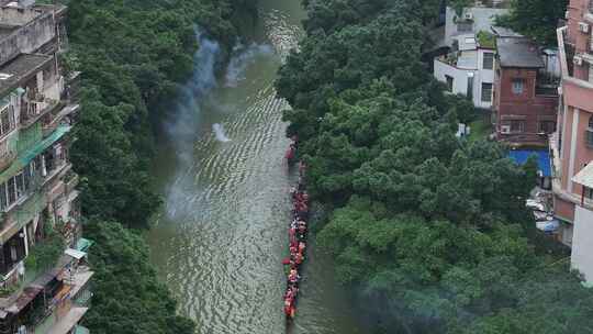 中国广东省广州市越秀区杨箕村龙舟采青