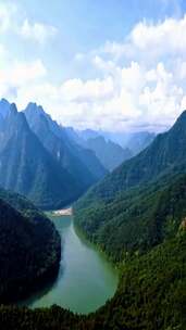 山川河流自然风光全景