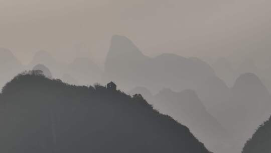 桂林阳朔/自然山水/山峦叠嶂/4KHD视频素材模板下载