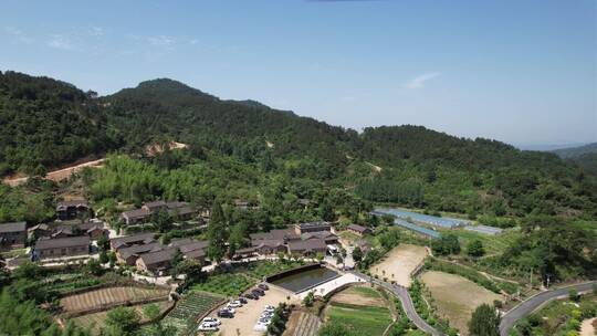 大山高山航拍大山深处