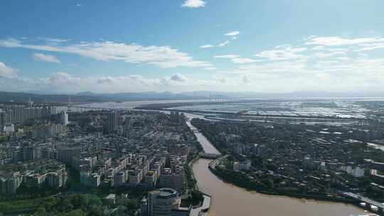 汕头城市风光汕头大景航拍