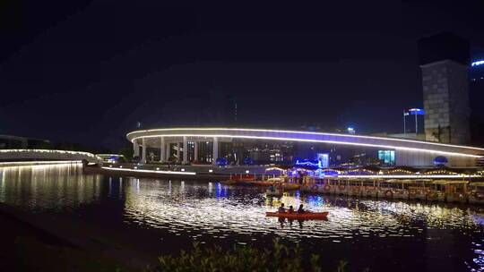 杭州钱江世纪公园夜景4K视频素材