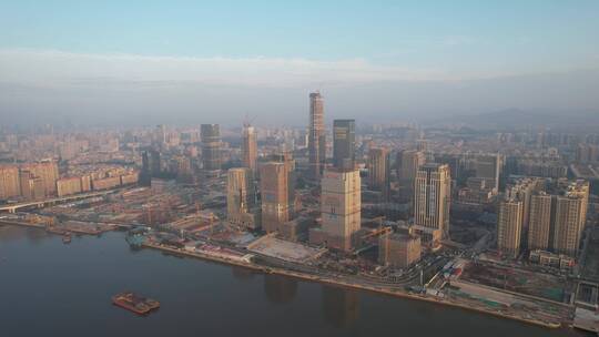 广州国际金融城建设吊臂开发房地产CBD视频素材模板下载