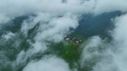 航拍贵州铜仁梵净山