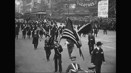 美国第一次世界大战中的爱国游行问题