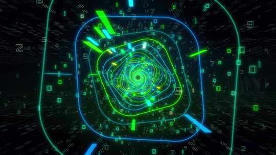 科技时空隧道 科技感隧道