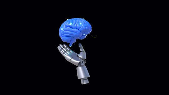 人工智能大脑 演示动画（透明通道）