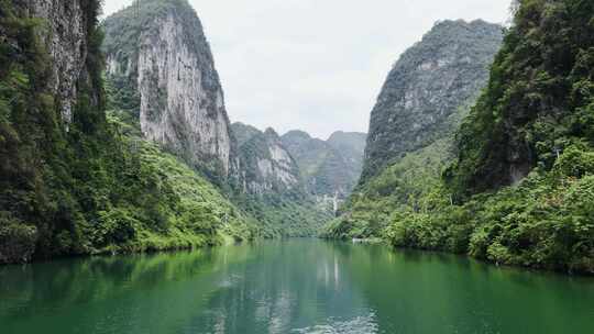 青山绿水河流群山河道