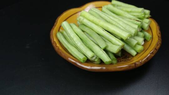 新鲜长豆角豇豆4K食品