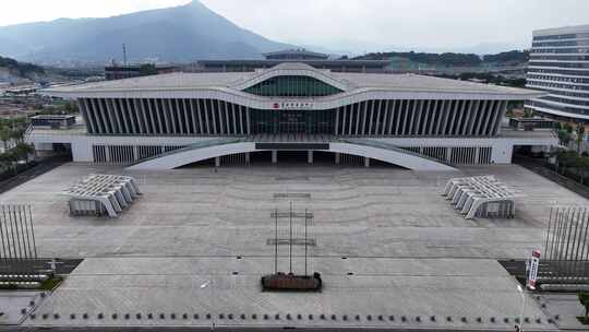 福建莆田国际会展中心航拍