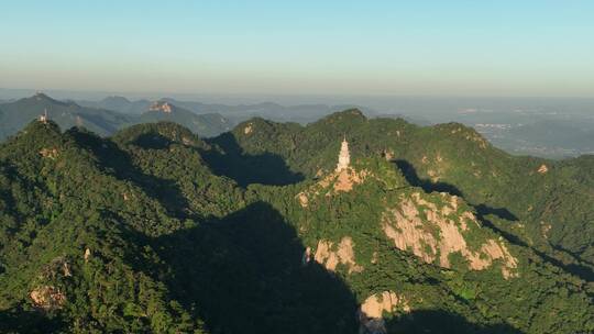 航拍辽宁千山地理风光