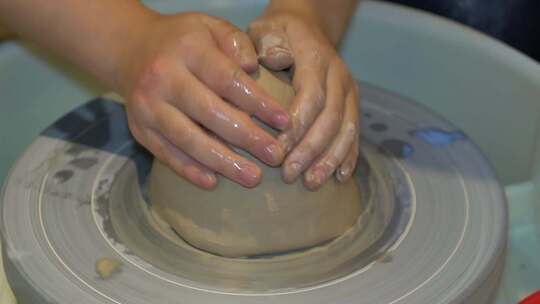 拉坯 制作陶瓷 做坯视频素材模板下载