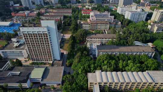 航拍福州大学至诚学院