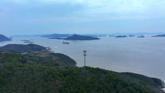 舟山虾峙门航道 六横岛雷达站