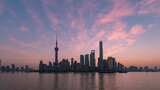上海外滩日出朝霞高清在线视频素材下载