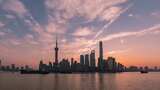 上海外滩日出朝霞高清在线视频素材下载