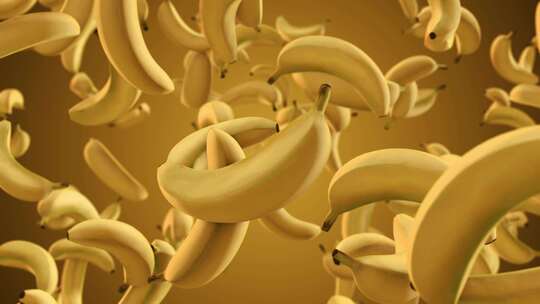 满屏幕的香蕉动画
