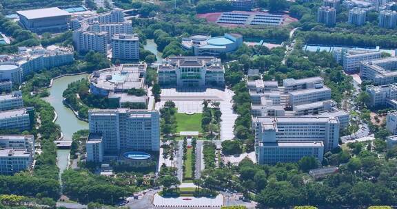 广州中医药大学航拍校园