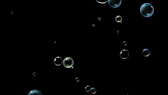 气泡飘动带通道AE视频素材教程下载