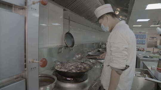 中餐厨房菜品制作