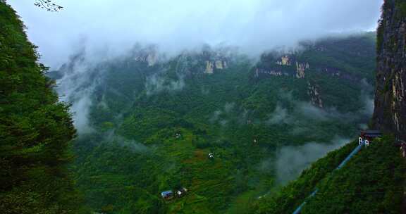 湖北恩施鹿院坪景点延时摄影