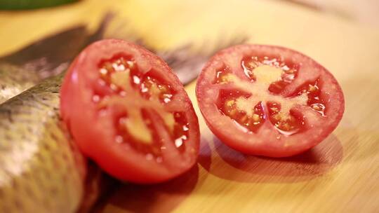 微距西红柿瓤西红柿籽 (14)视频素材模板下载