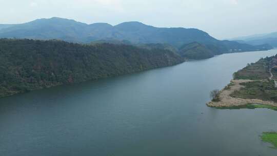 航拍衡东旅游洣水风光