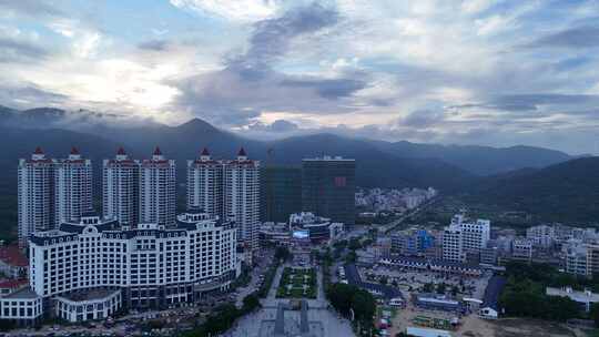 广东汕头南澳岛青澳湾大海海洋海岛沙滩航拍