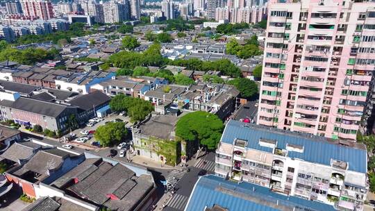 三坊七巷历史文化街区景区航拍景点福州鼓楼