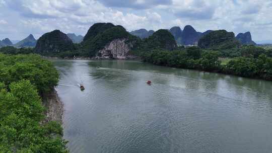 桂林夏季漓江风景区