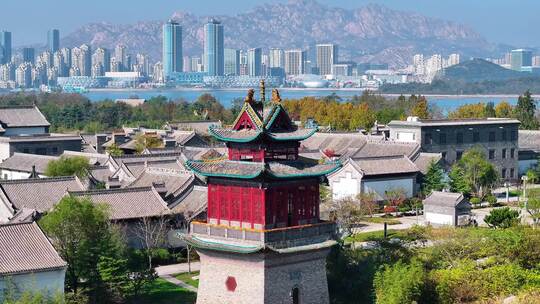 北方院子古建筑4K航拍