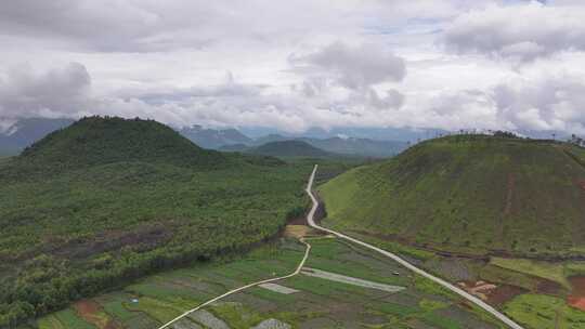 腾冲火山地热国家地质公园航拍