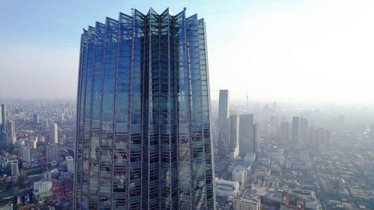 天津环球金融中心航拍风光