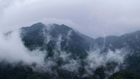 雨后的高山云雾