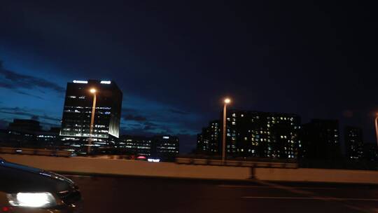 上海高架城市夜景