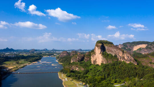 龙虎山航拍延时