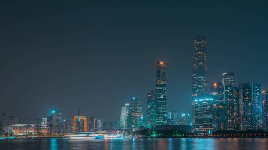 广州_珠江新城夜景_夜景固定延时