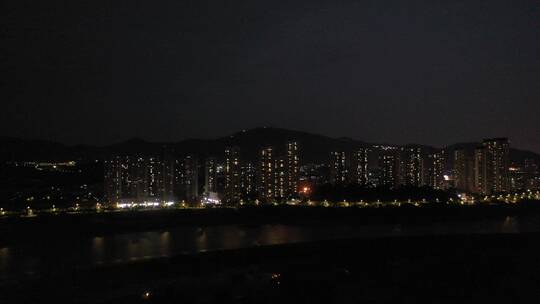 江滨小区夜景