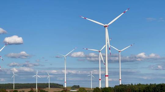 新能源 风能风电风力 能源 航拍 太阳能