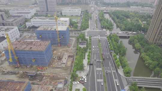 杭州下沙道路风景