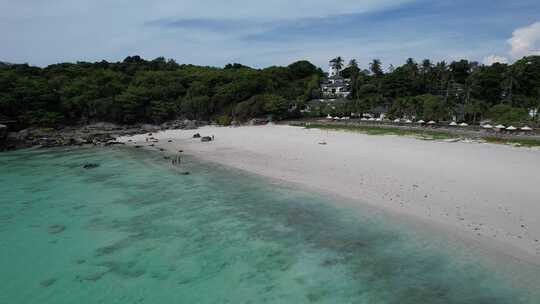 泰国普吉岛拉查艾岛鸟瞰图